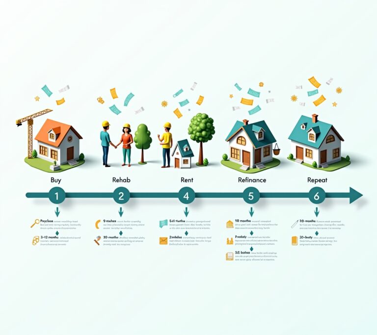 Investor reviewing a refinance timeline calendar on a wall